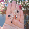 Mini corazón argolla mix negro