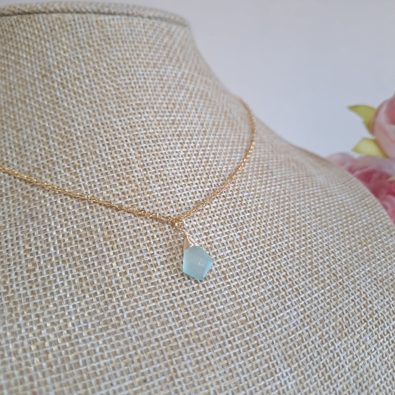 Cadena mini Calcedonia
