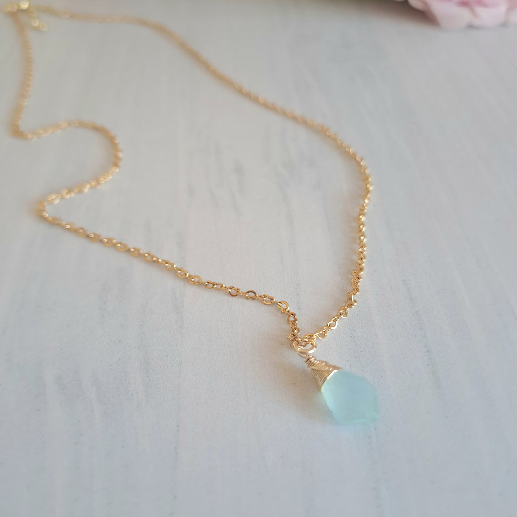 Cadena mini Calcedonia